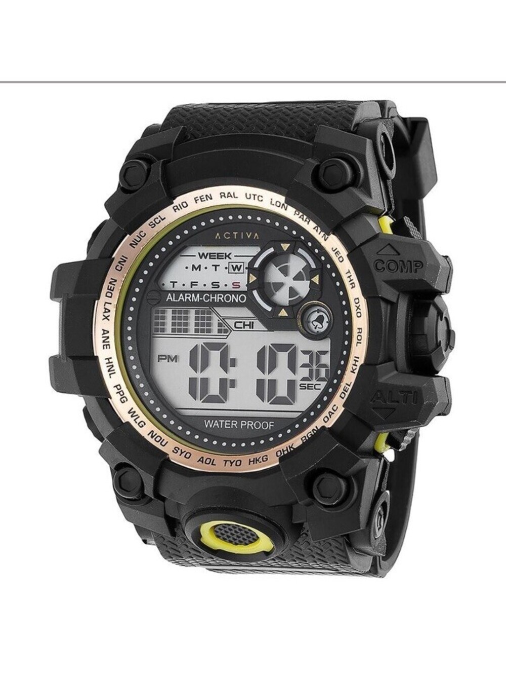 Activa X Invicta Men's DigitalWatch - 52mm, Black (ACW430-006)